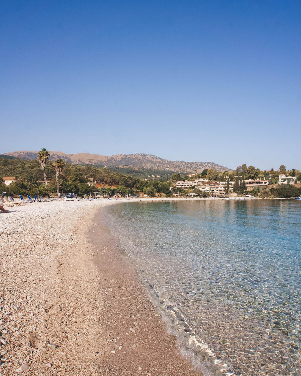 Avlaki Beach in Corfu