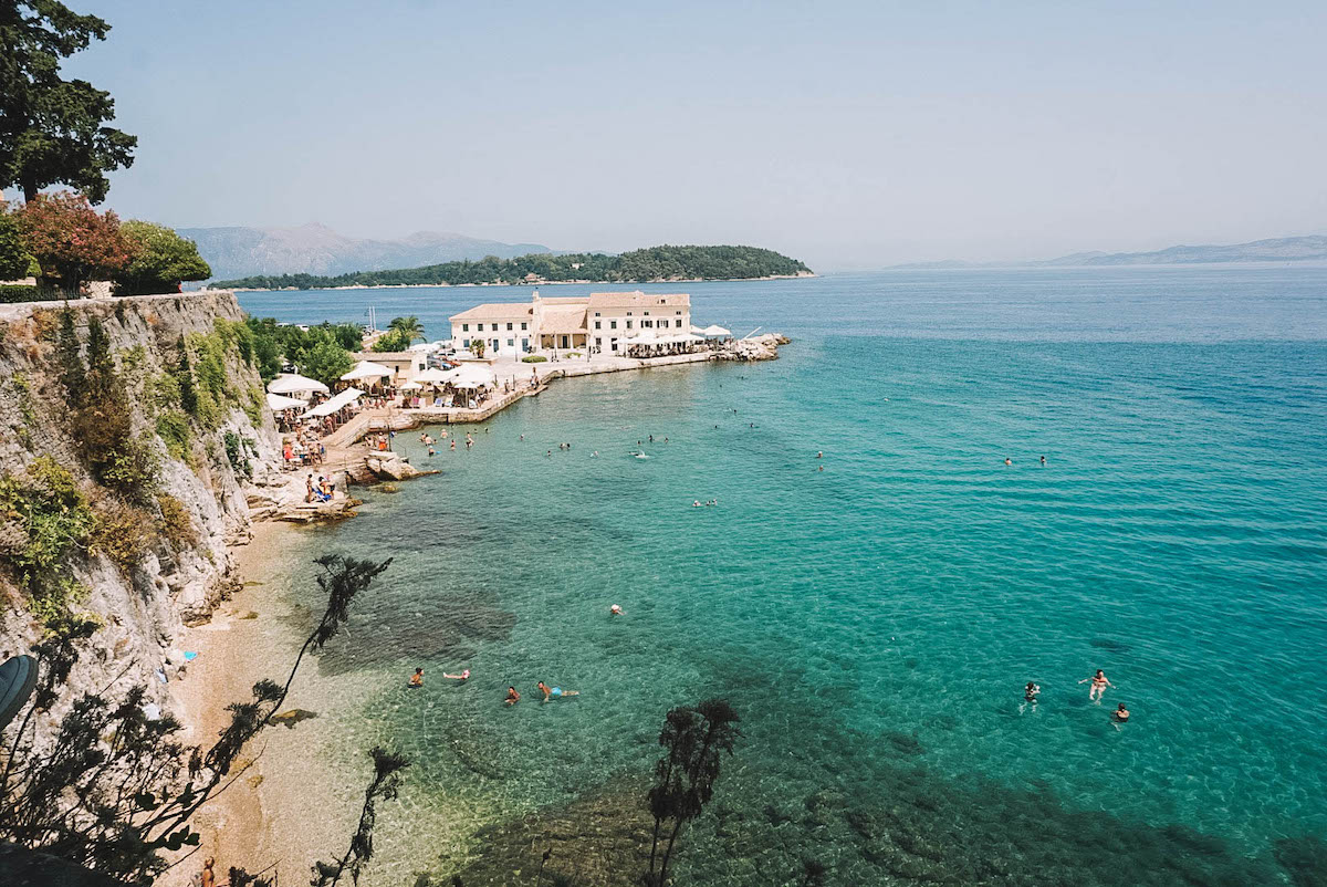 Faliraki Beach in Corfu Old Town