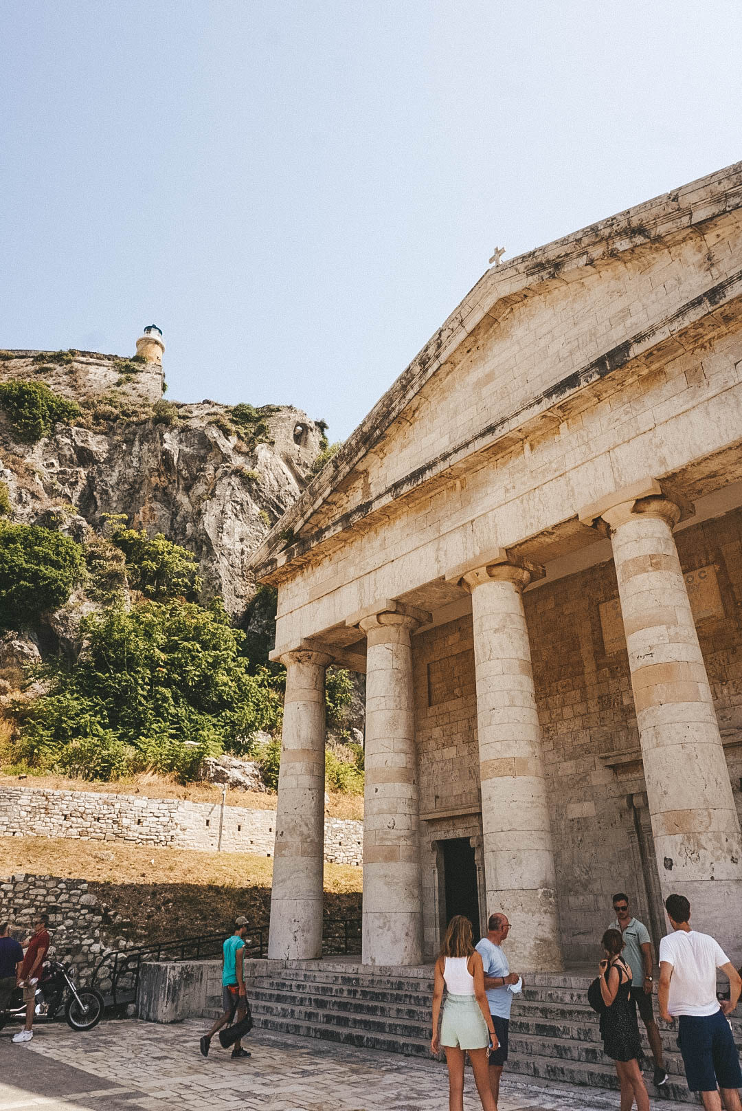 Church of Saint George in the Old Venetian Fortress of Corfu. 