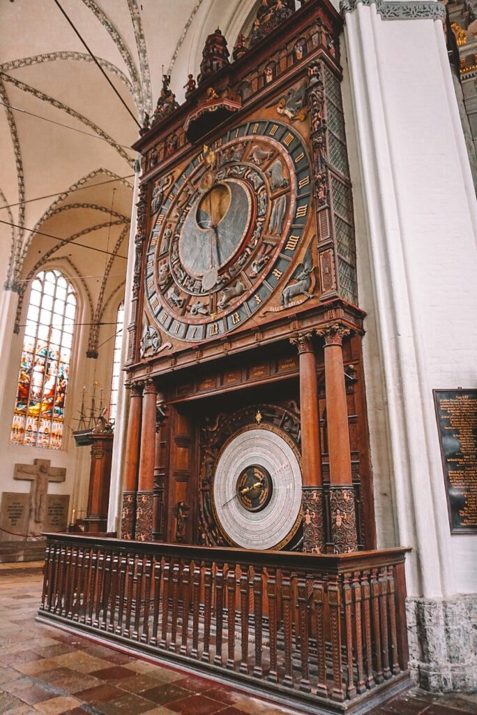 Astronomical clock in Lübeck, Germany