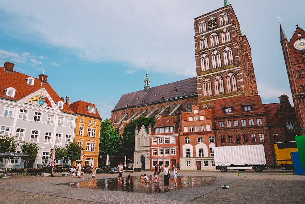 Marktplatz in Stralsund, Germany