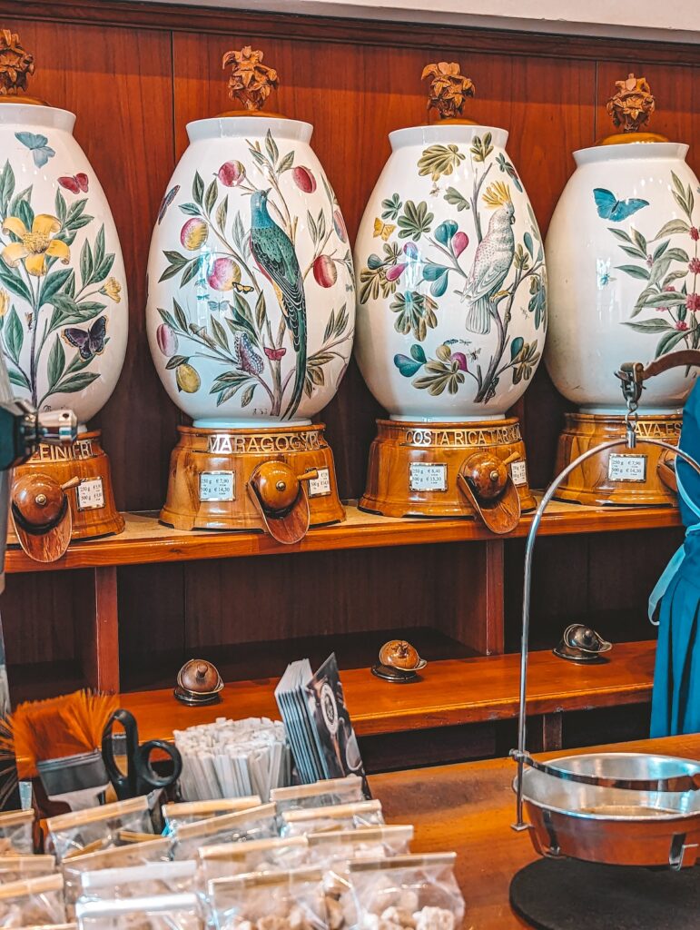 Coffee jars at Dallmayr