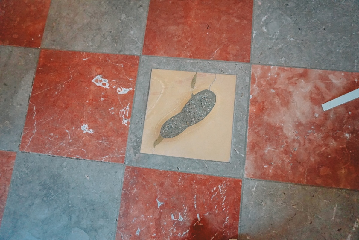 The Devil's Footprint inside Munich's Church of Our Lady