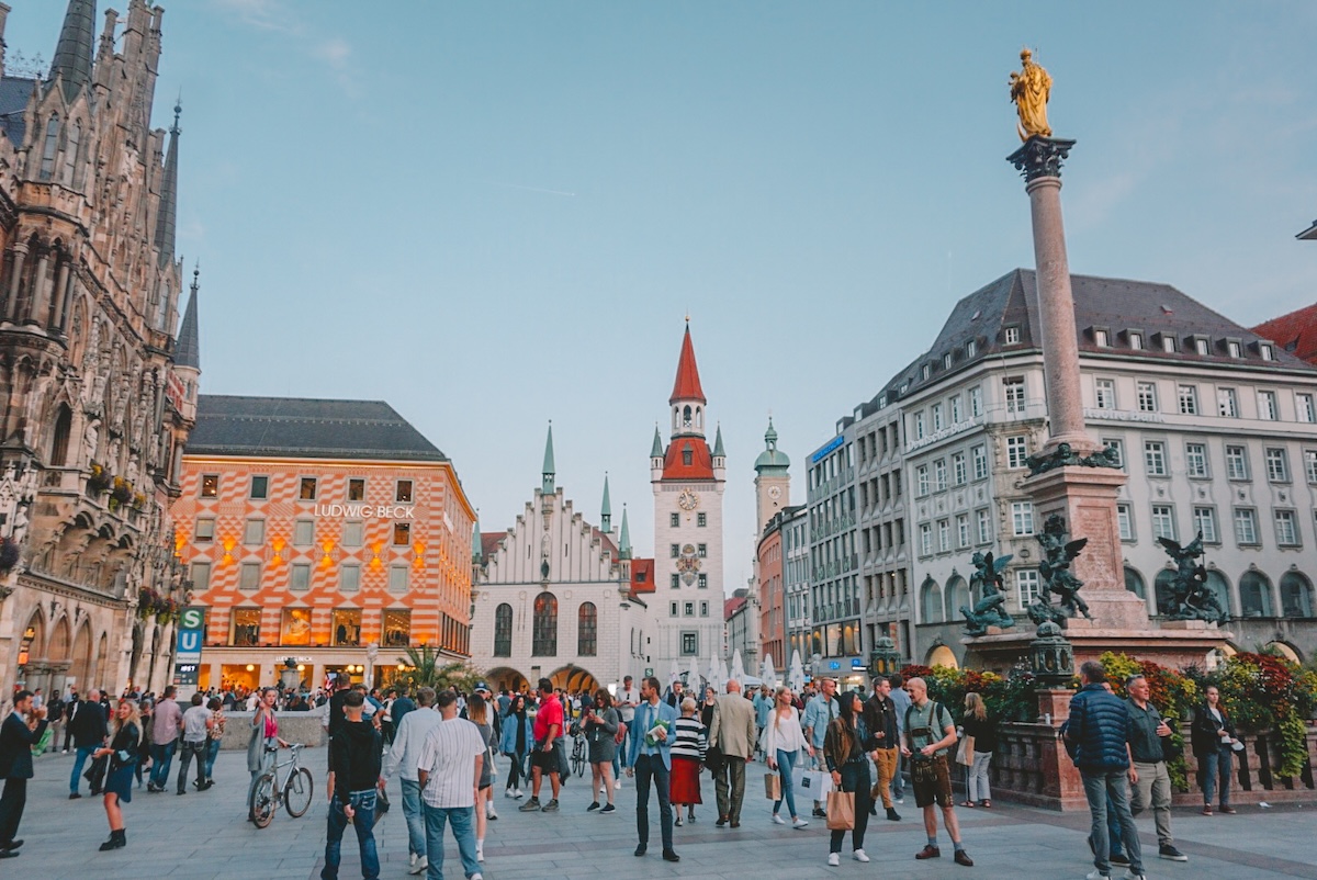 Marienplatz in Old Town Munich