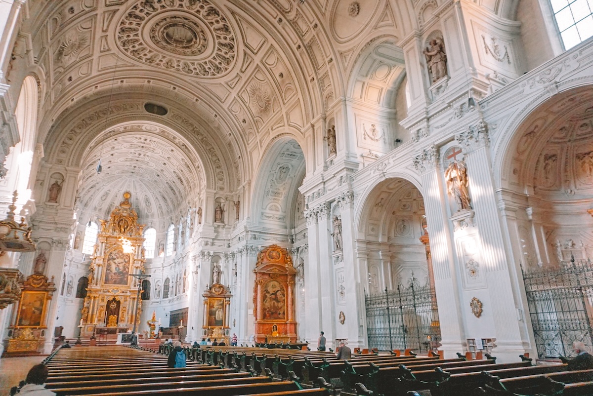 Interior of St. Michael's Church in Munich