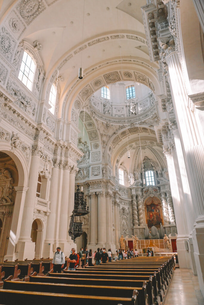 Interior of the Theatine Church in Munich