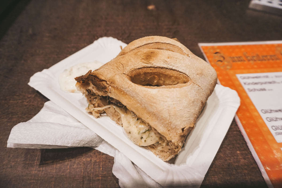 Hanbrot on a paper plate