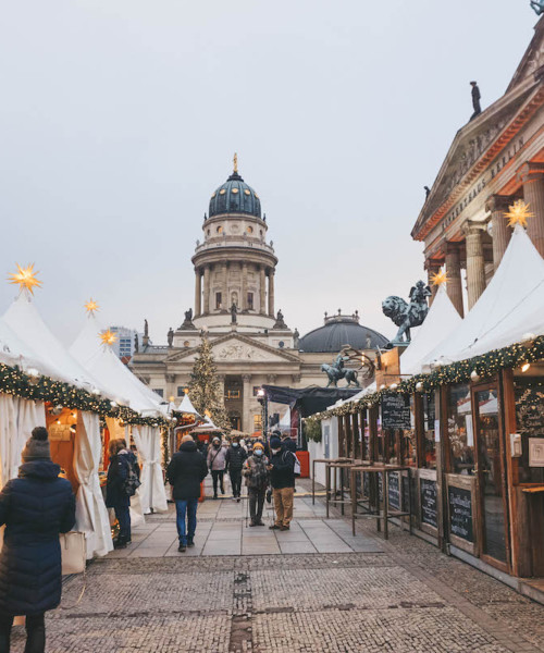 Berlin Gendarmenmarkt Christmas market, by day