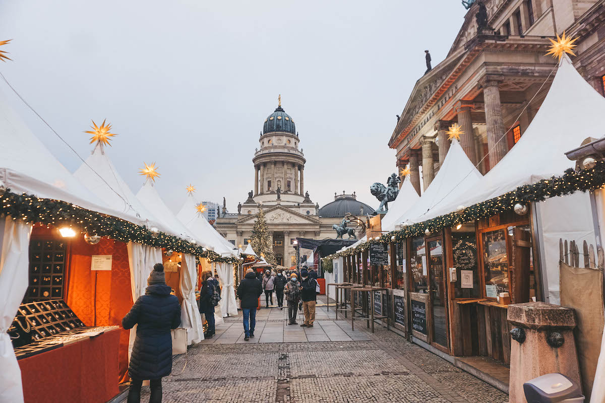Berlin Gendarmenmarkt Christmas market, by day