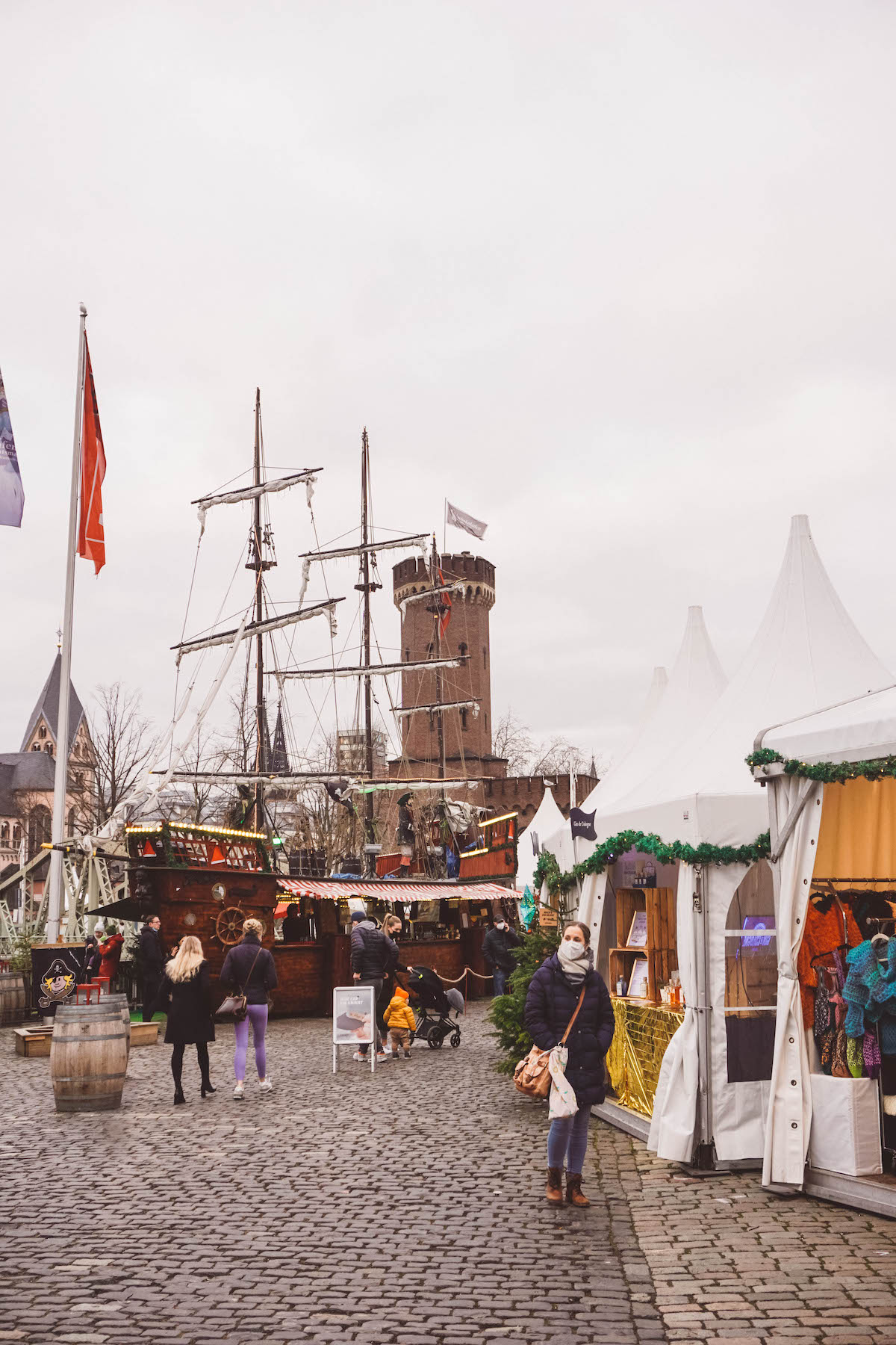 Christmas market at the Cologne harbor