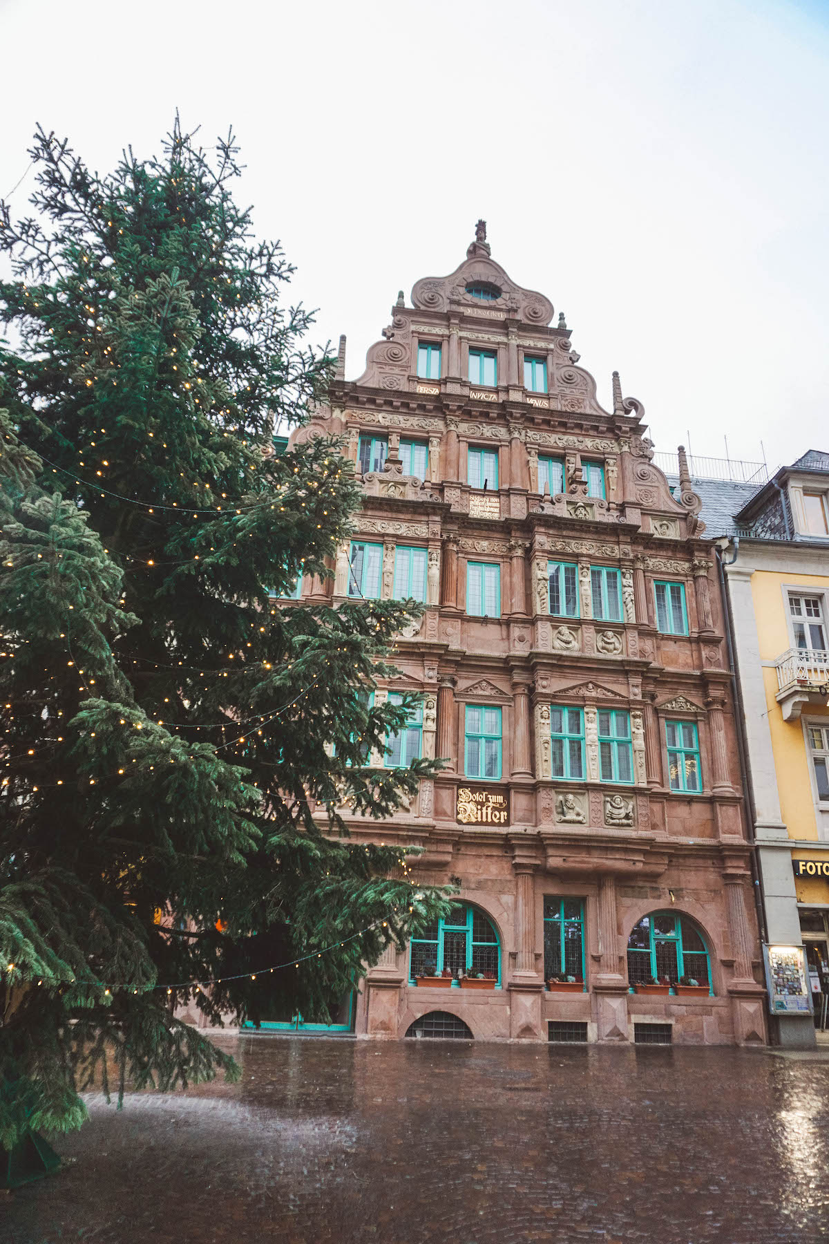 Facade of the Haus zum Ritter in Heidelberg