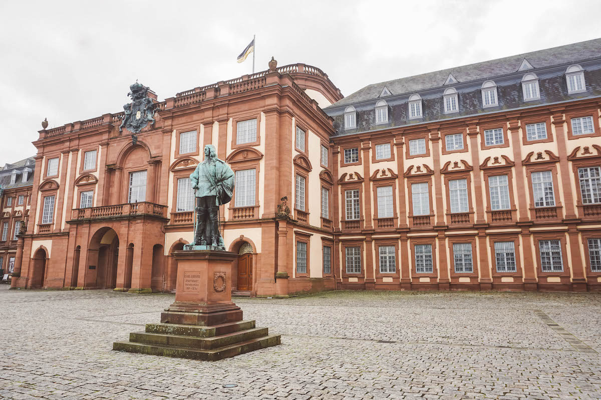 In front of the Mannheim Baroque Palace