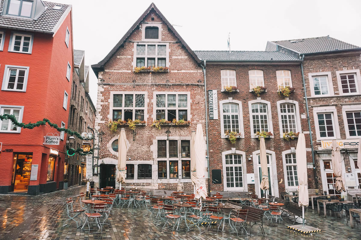 A square in Aachen's Old Town