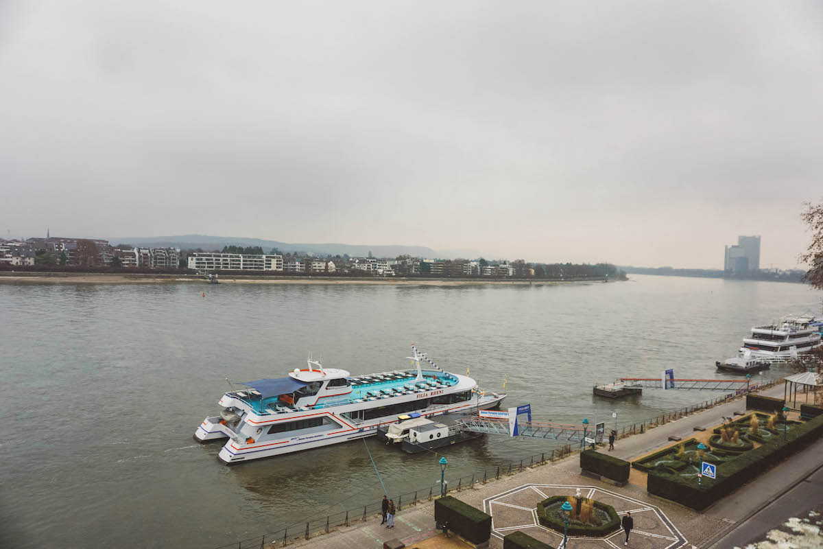 View of the river from the Alter Zoll in Bonn