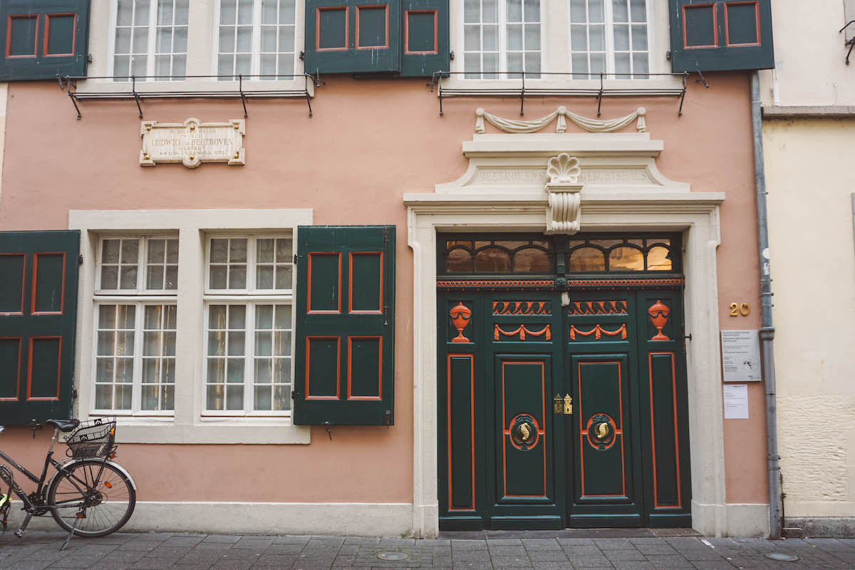 Front of Beethoven's birthplace in Bonn, Germany