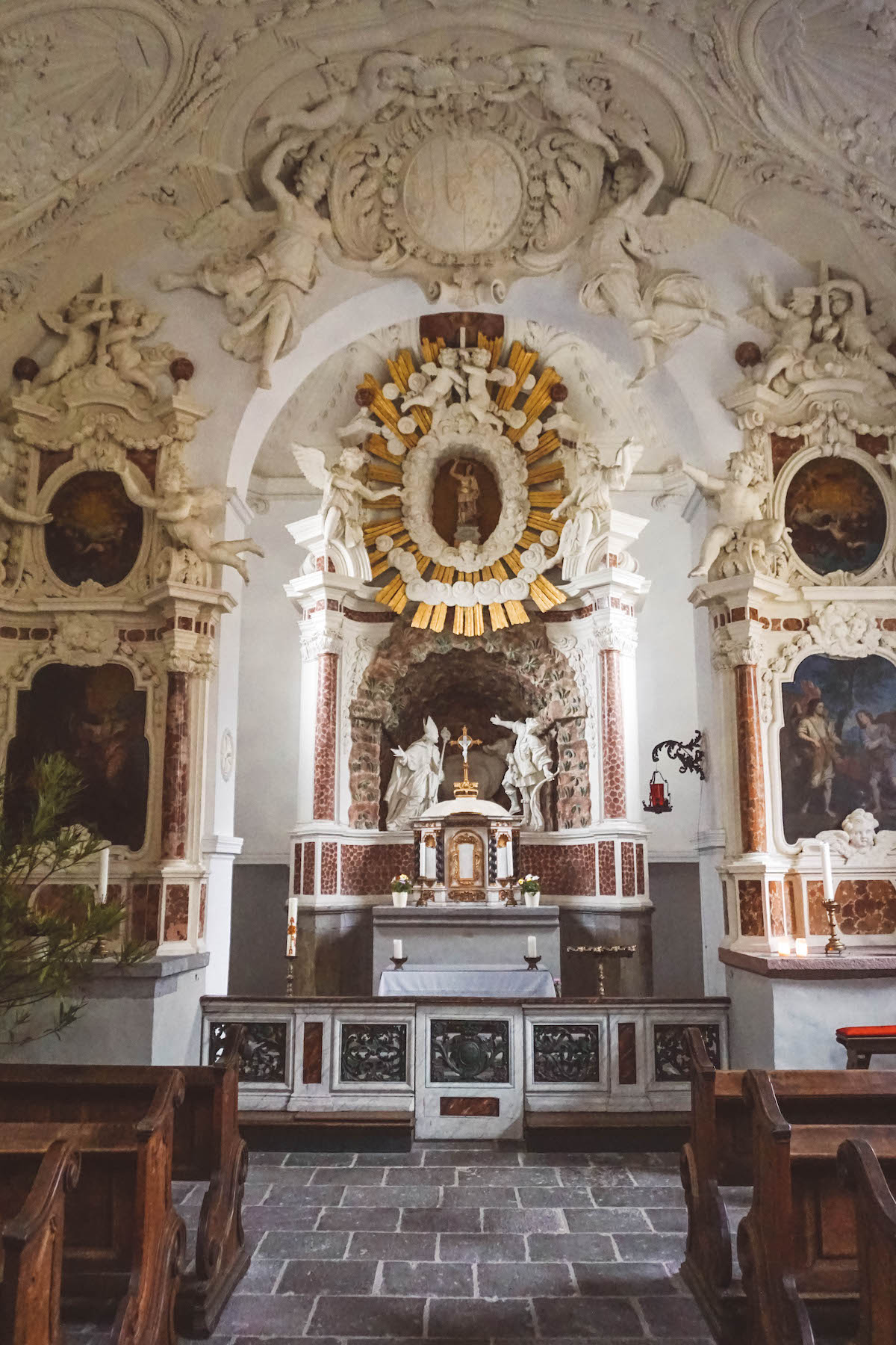 Inside St. Michael’s Chapel, near Godesburg Castle in Bonn