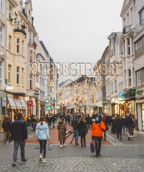 Sternstreasse shopping street in Bonn