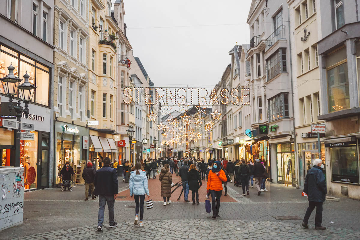 Sternstreasse shopping street in Bonn