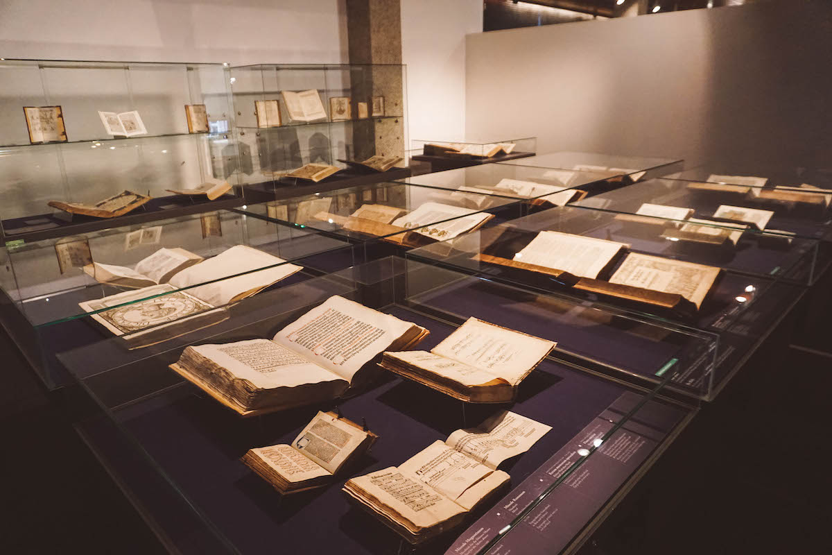 An exhibit inside the Gutenberg Museum in Mainz