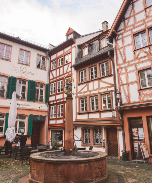 A cute square in Mainz Old Town
