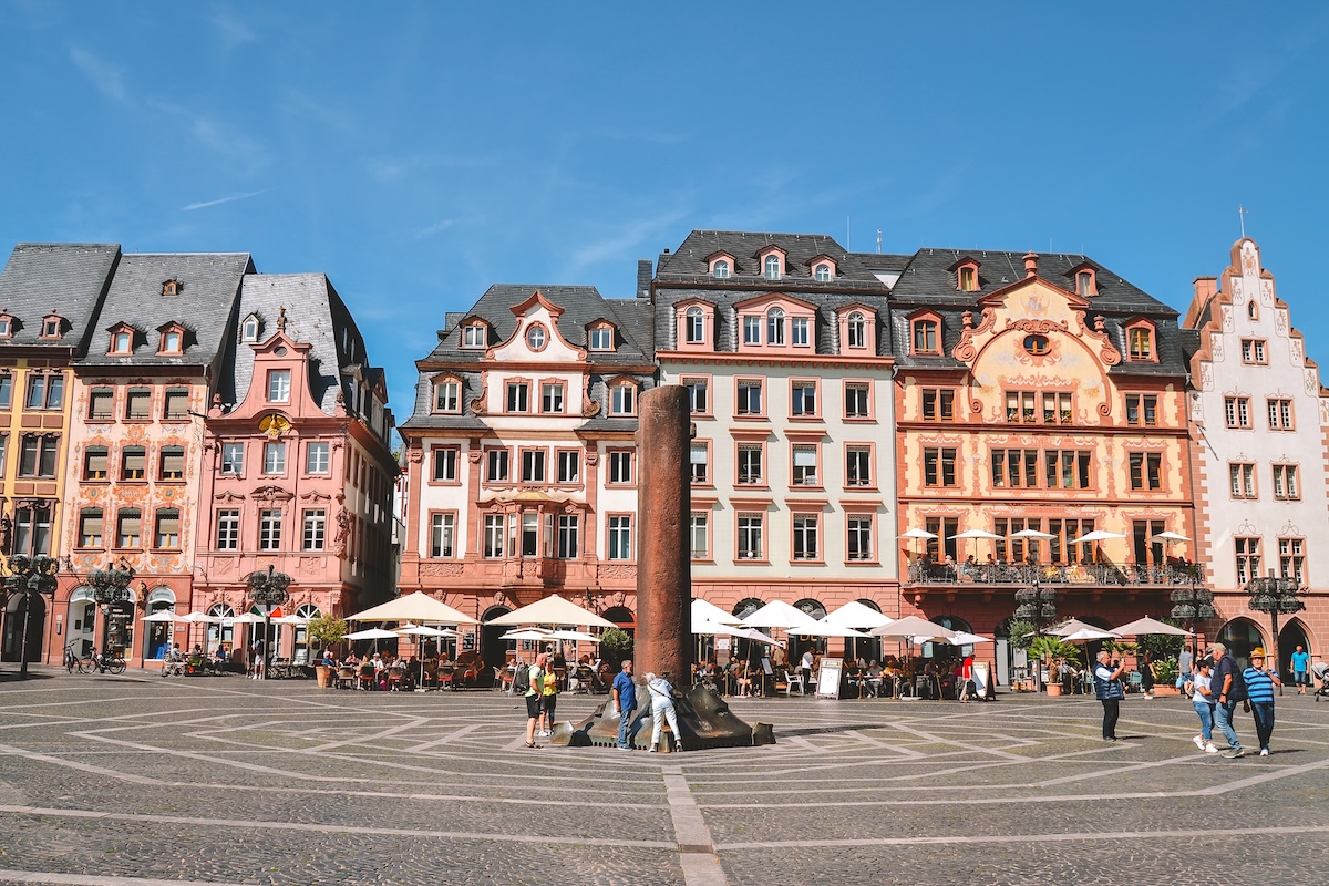 The Marktplatz in Mainz, Germany.