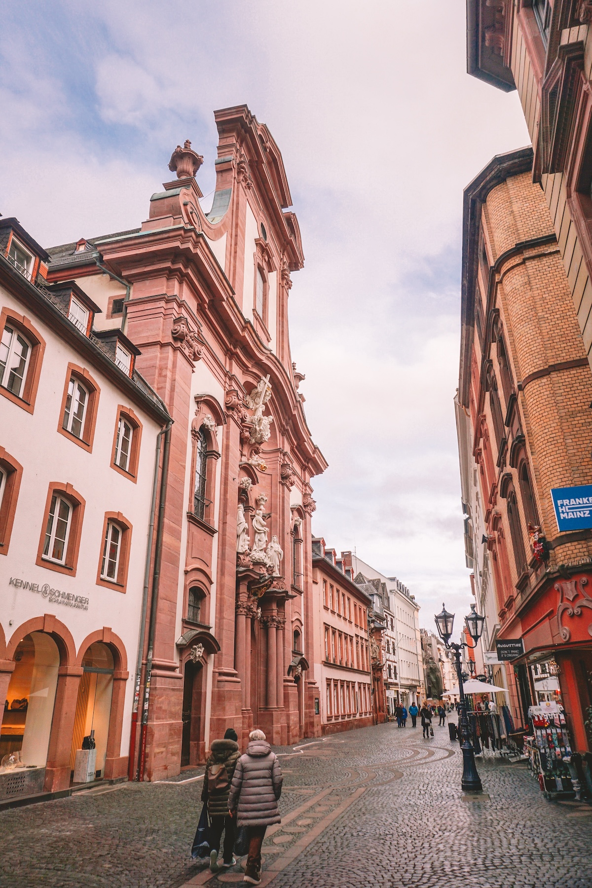 Exterior of the Augustinerkirche in Mainz, Germany.