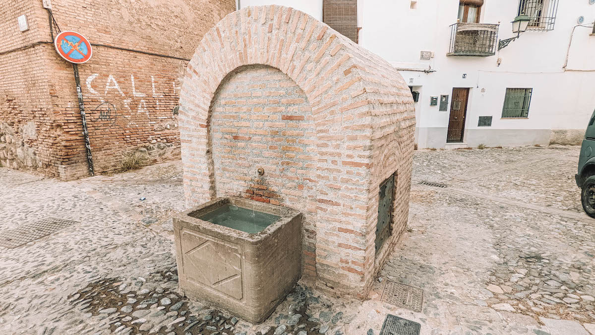A cistern in Granada's Albaicin neighborhood
