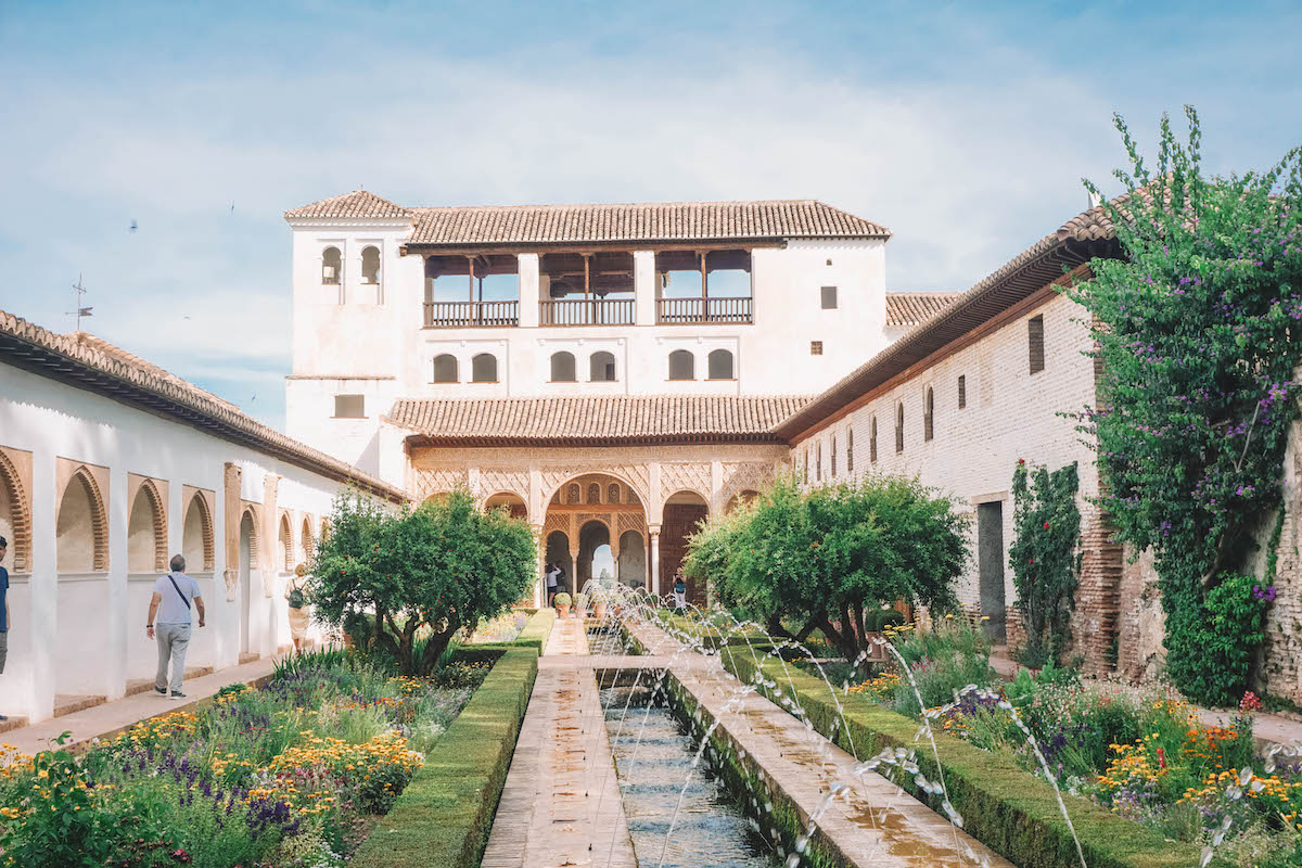 Generalife gardens in the Alhambra 