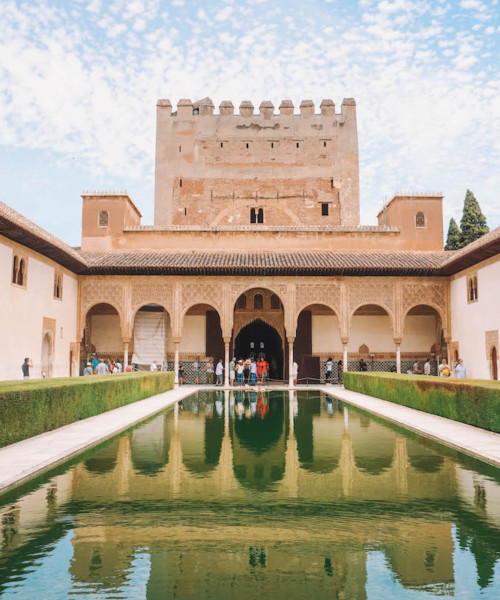 Nasrid Palace in the Alhambra of Granada