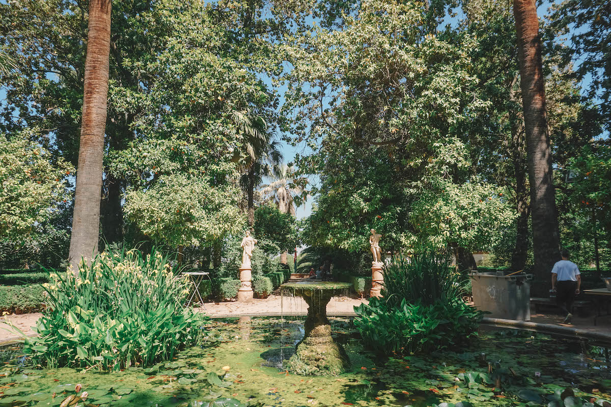 Gardens within the Carmen de los Martires in Granada