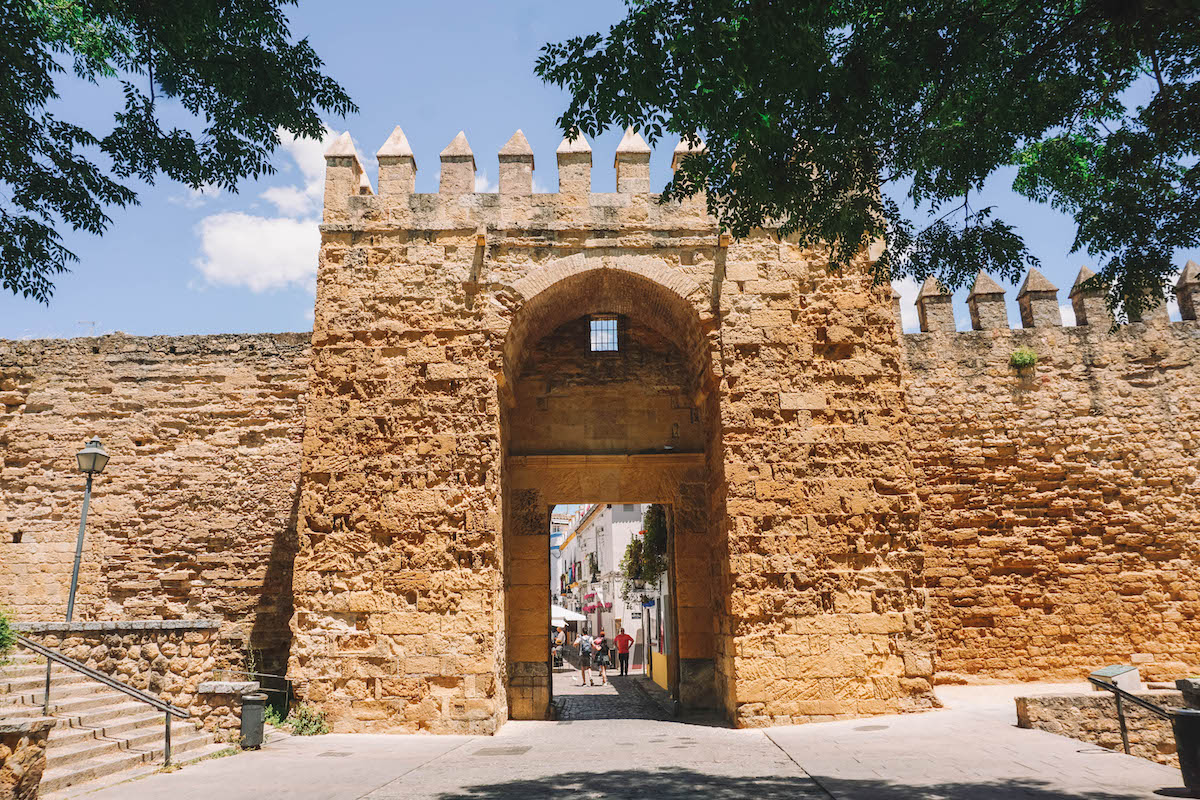 The Almodóvar Gate in Cordoba, Spain. 