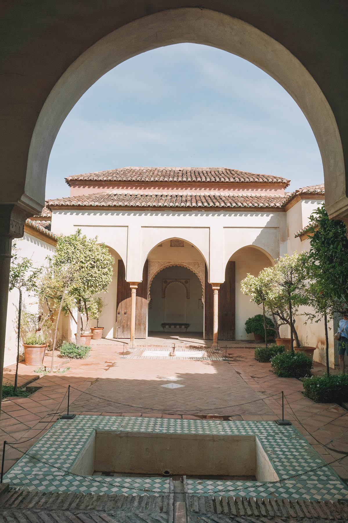 The palace inside the Malaga Alcazaba.