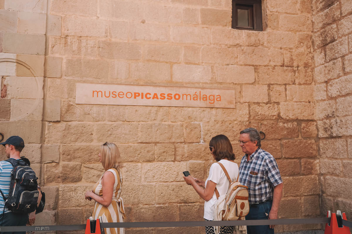Entrance to the Picasso Museum of Malaga