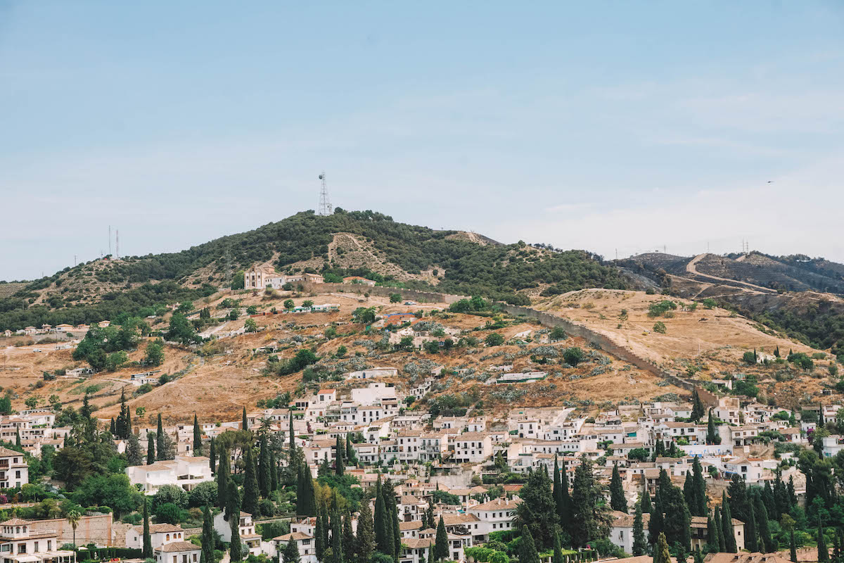 The mountain of Sacromonte in Granada