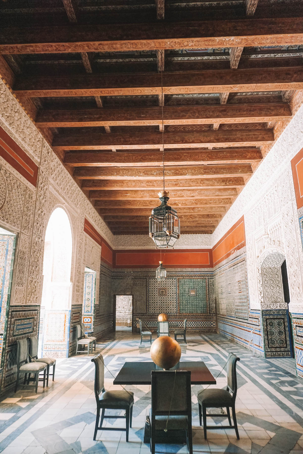 Room inside the Casa de Pilatos in Seville, Spain.