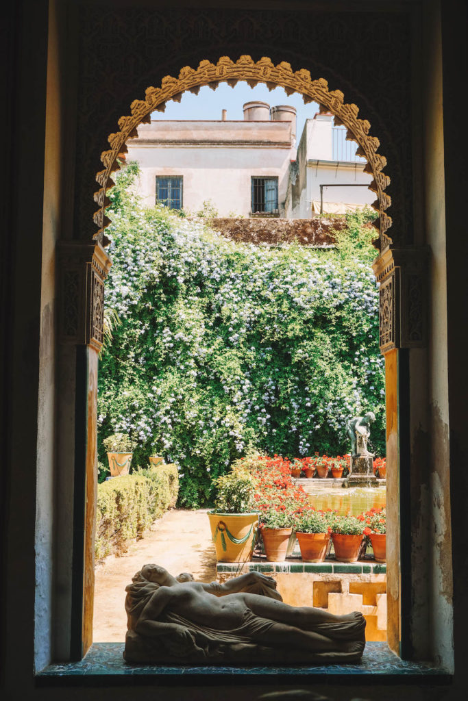 Window looking out onto one of the patios of the Casa de Pilatos.