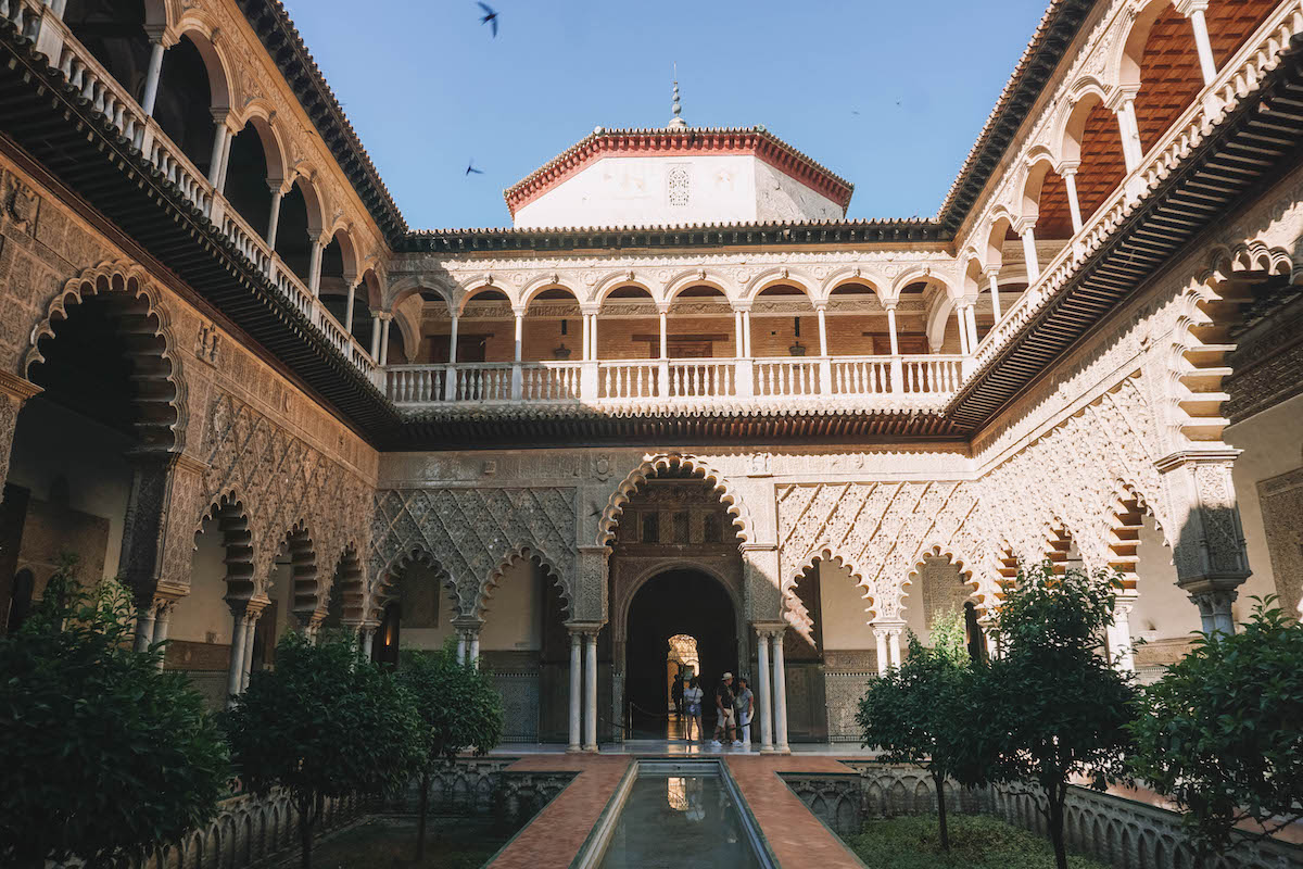 Royal Palace in Real Alcazar in Seville, Spain 