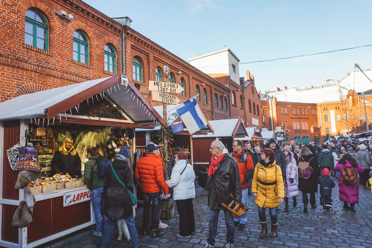 The Lucia Market at the Kulturbrauerei, on a sunny day