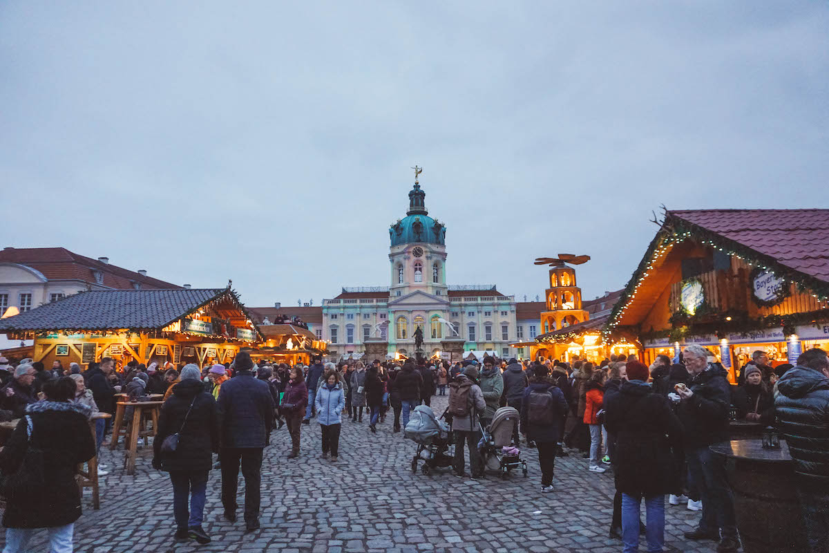 The Charlottenburg Palace Christmas Market, at dusk