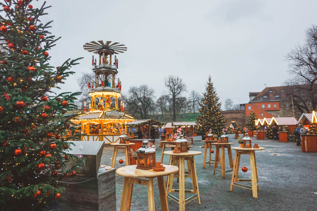 The Christmas Market inside the Spandau Citadel. 