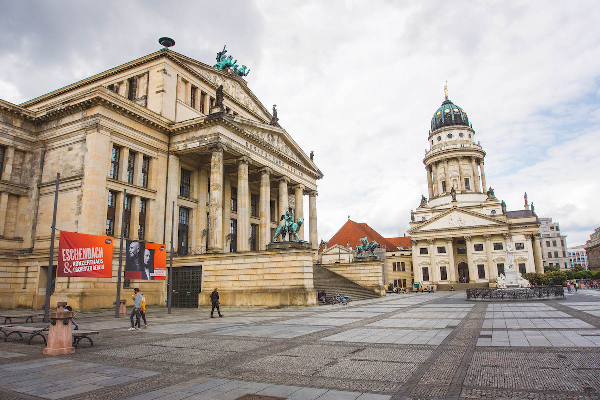 Berlin Gendarmenmarkt on a cloudy day