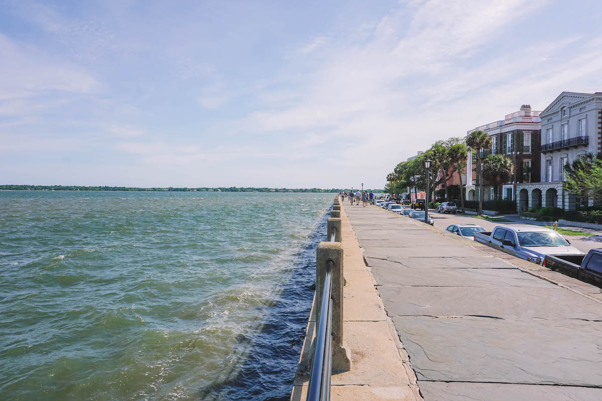 The Battery along the Charleston waterfront 