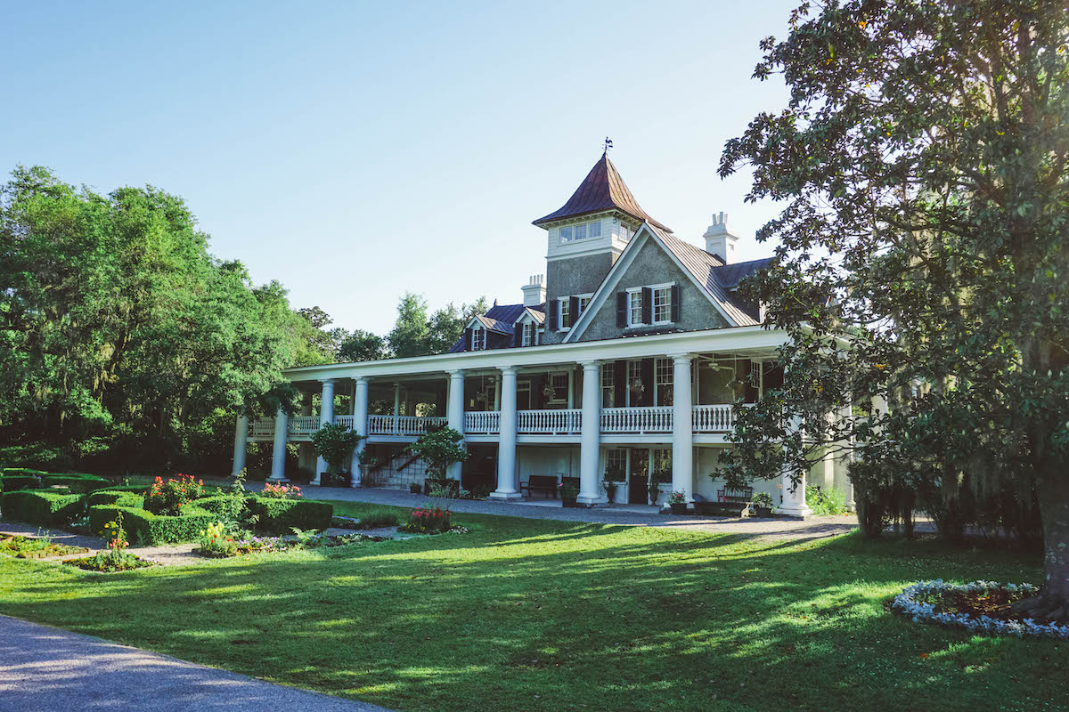 The house at Charleston's Magnolia Plantation, in the morning light