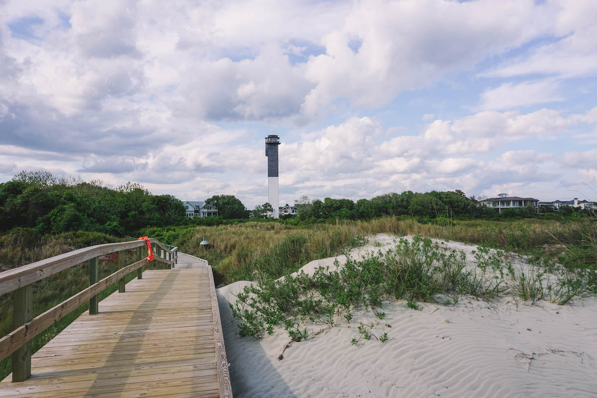 A boardwalk on Sullivan's Island, near Charleston