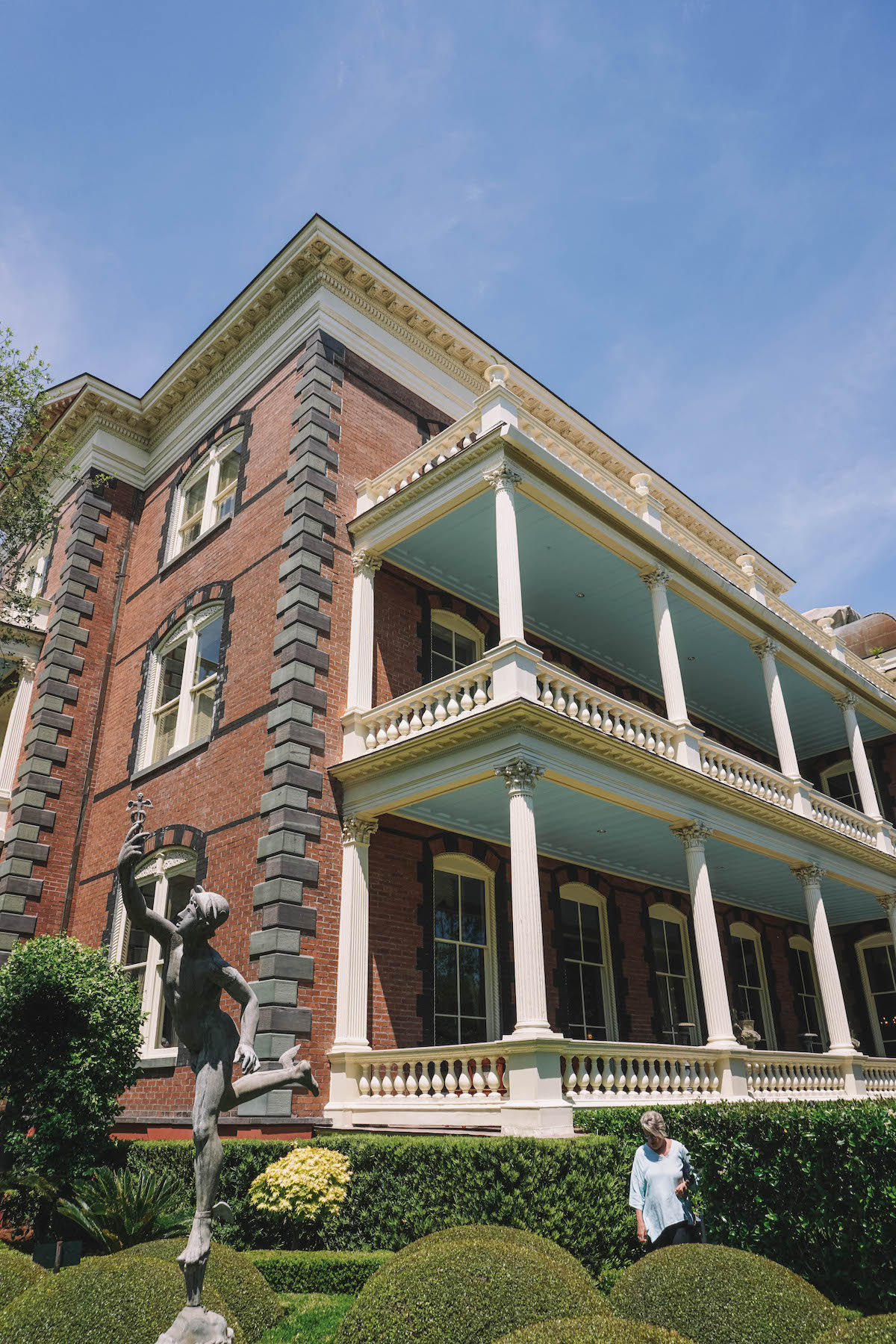 The front garden of the Williams Mansion in Charleston