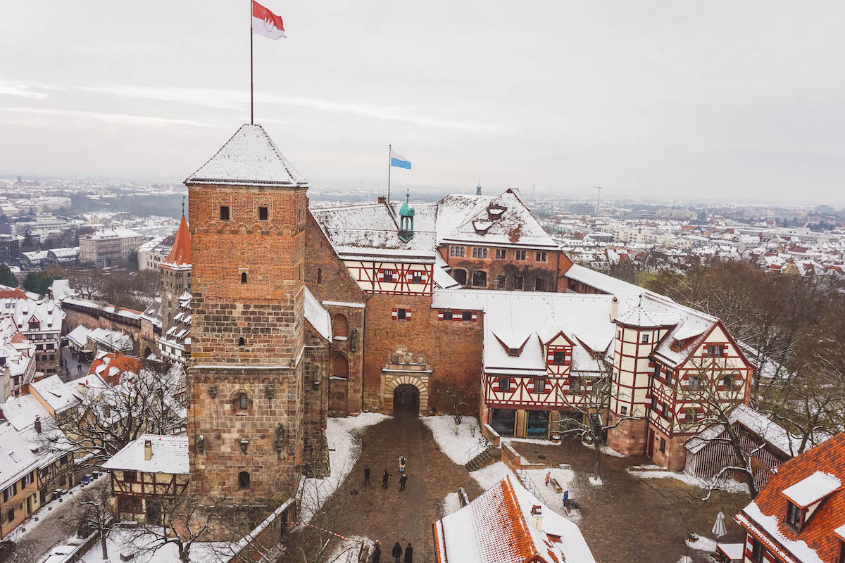 Nuremberg Imperial Castle, seen from a tower.