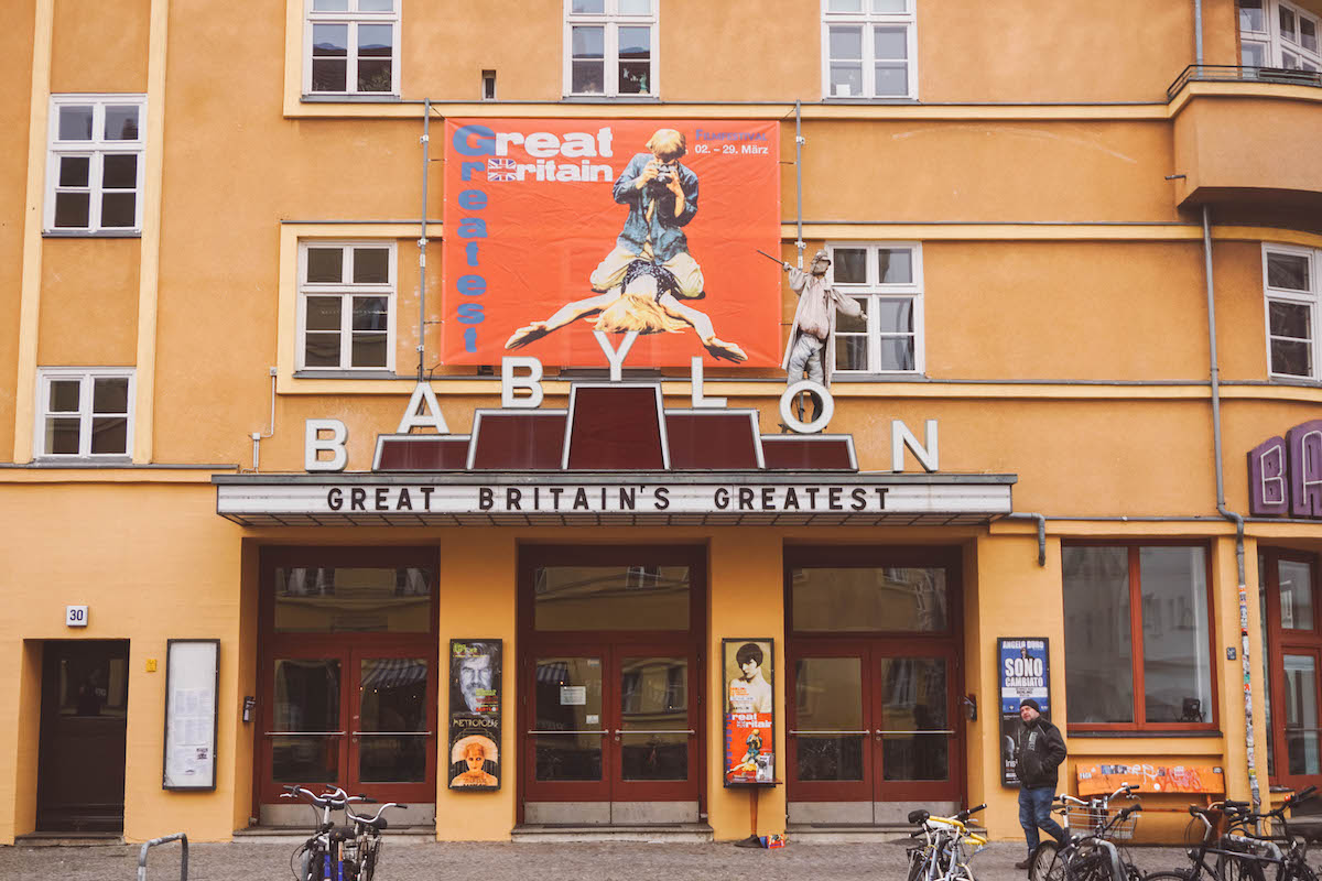Front of the Babylon Theater in Berlin