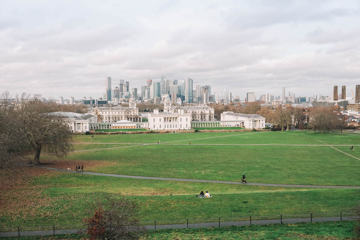 View of Greenwich Park from the Royal Observatory 