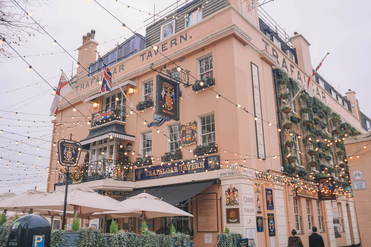 The Trafalgar Tavern in Greenwich 