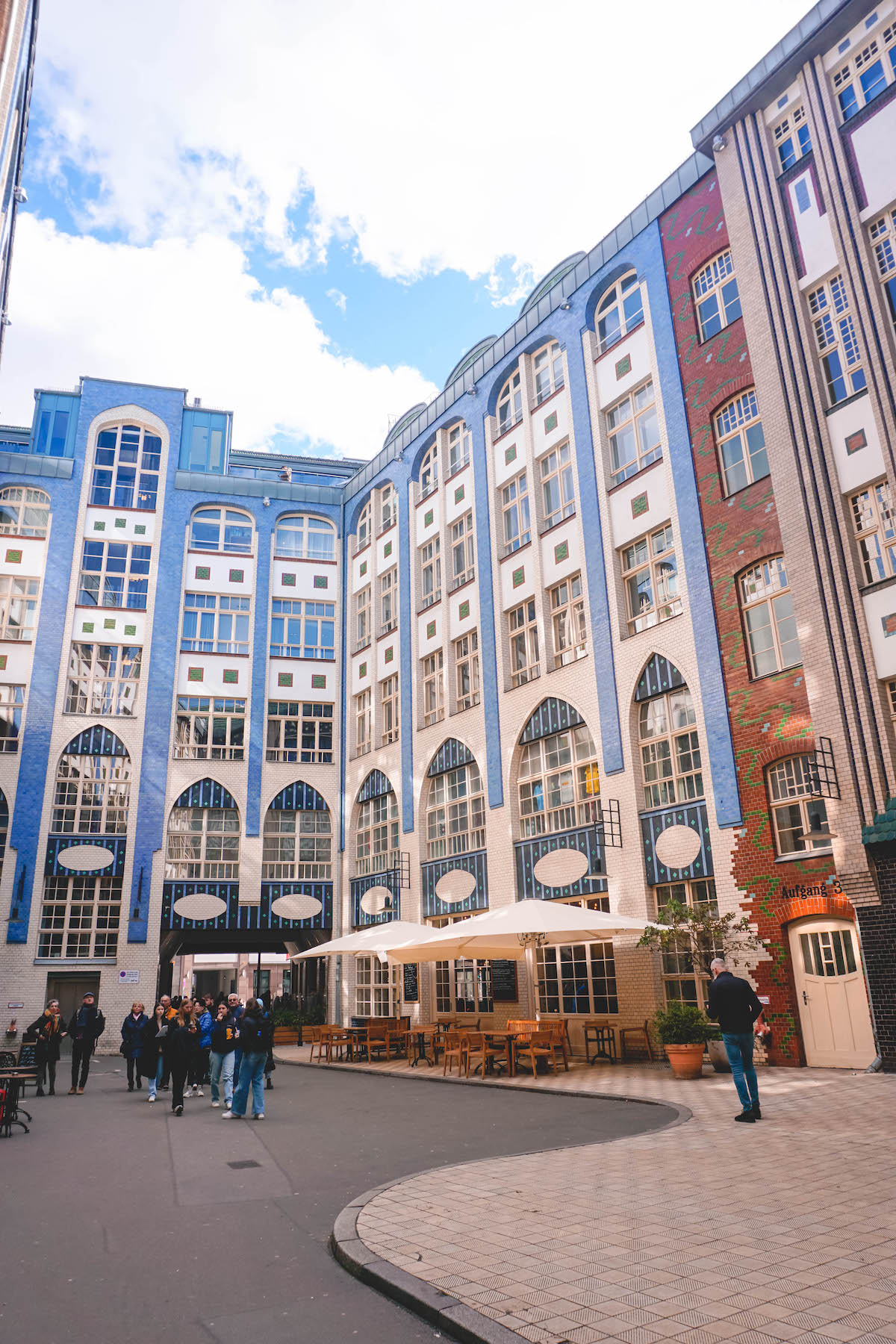 The inner courtyard at Hackescher Höfe